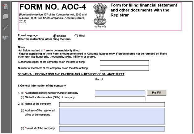 Step 2 Save the form properly. Read instruction kit and start filling the form At Point No. 1 Fill CIN No.