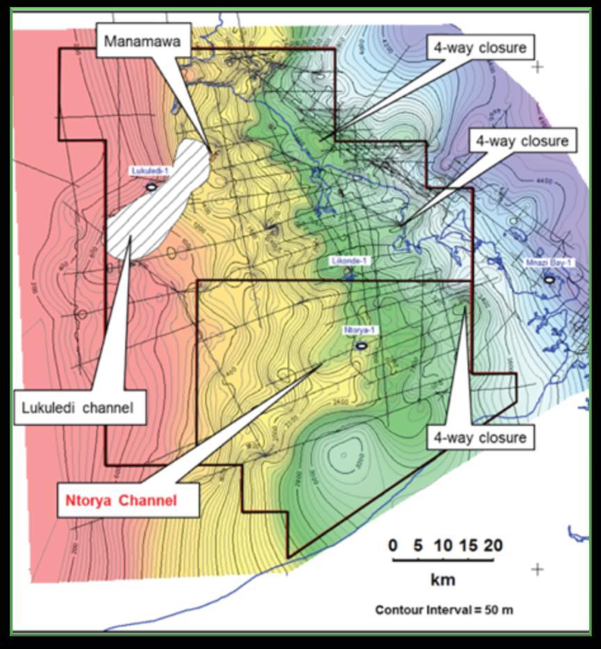 Exploration Ruvuma PSA HISTORIC 1153 km of 2D seismic conducted, 1981-2002 No wells drilled in the PSA, but wells drilled to the north (Texaco, 1992) and southeast (Agip, 1982) RUVUMA PSA