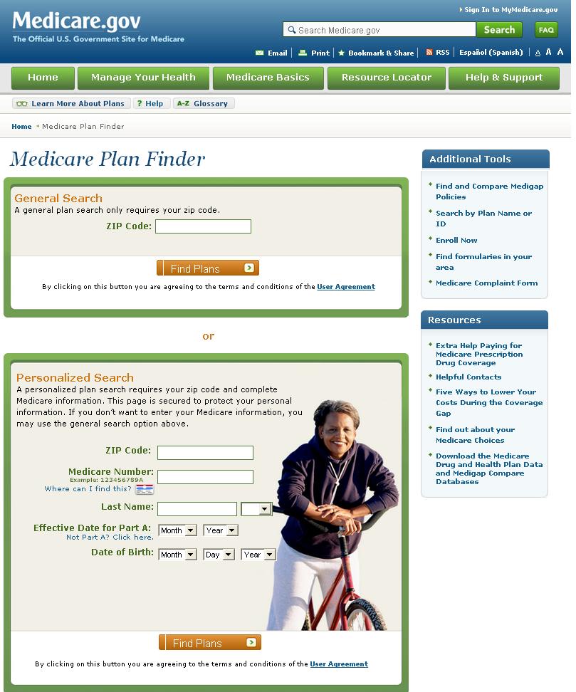 Comparing and Choosing Plans Step 2 Use www.medicare.