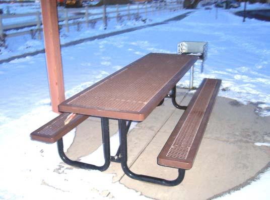 Comp #: 1306 Picnic Tables - Replace Picnic cabanas (2) Picnic tables Life Expectancy: 12 Remaining Life: 9 Best Cost: $1,200 $600/Table; Estimate to replace Worst