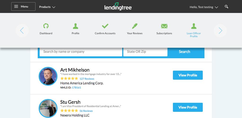 Editing Your Profile To edit your profile picture or any part of your profile, login to LendingTree by visiting www.lendingtree.com and click Sign In.