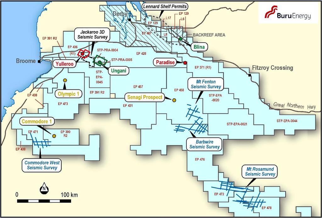 Ungani trend: The Company has identified a number of shallow oil prospects on the greater Ungani trend and recent seismic data acquisition and geological and geophysical interpretation has