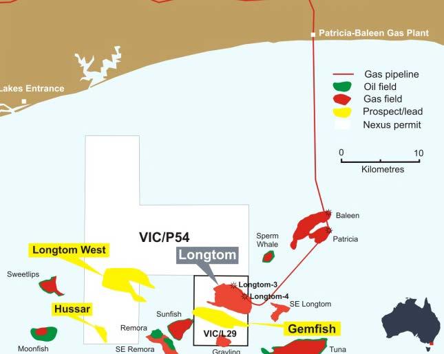 Longtom: Value upside through additional development and exploration Asset Overview Permit Location and Details Longtom is a gas and condensate field located in the Gippsland Basin, approximately