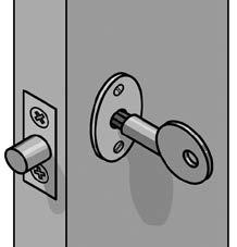 4 Two key-operated security bolts operating horizontally and