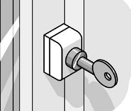 A key-operated multi-point locking system.