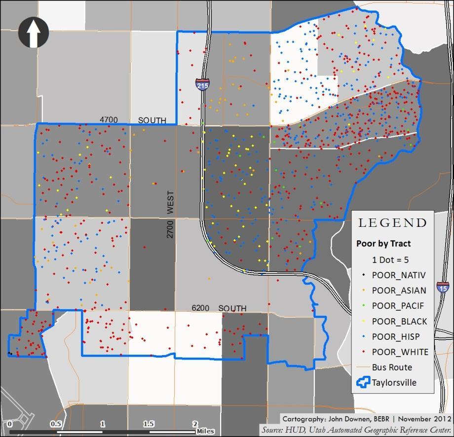 Figure 13 Poor by Census Tract in Taylorsville, 2010 Figure 14 Racially/Ethnically Concentrated Areas of Poverty in Salt Lake