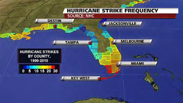 Risk and Vulnerability No county in Florida is immune to wind impacts.