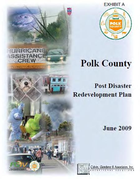 County Plans with Mitigation Components Post Disaster Redevelopment Plan Wind Mitigation Requirements Although there is no specific requirement to mitigate future wind related damages, the PDRP