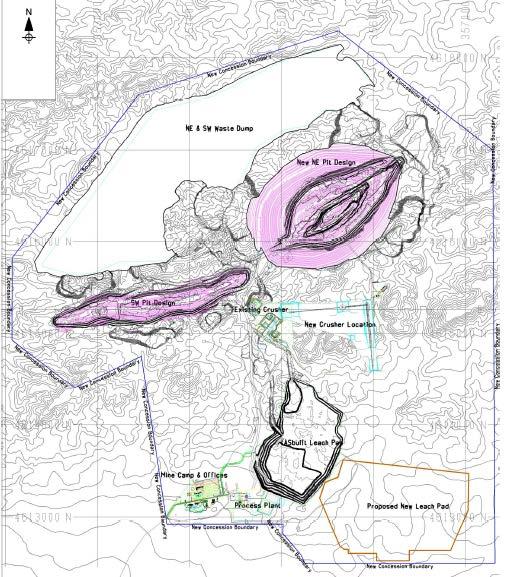 CSH GOLD MINE GEOLOGY CSH Site Plan CSH Mine Resources Resources Tonnage (mt) Grade (g/t) Gold Content (koz) Measured 90.4 0.63 1,831 Indicated 172.2 0.58 3,211 Total M&I 262.6 0.