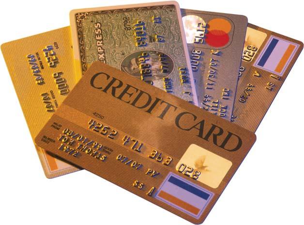 Read the small print on the application forms carefully. Credit card interest rates, annual fees, and rewards or special offers vary. Choose one or two credit cards that offer the best deal for you.