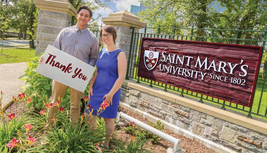 Thanks to you, our students are making a difference on and beyond campus Saint Mary s University Endowment Report Your generosity in uplifting and inspiring our community of learners is truly making