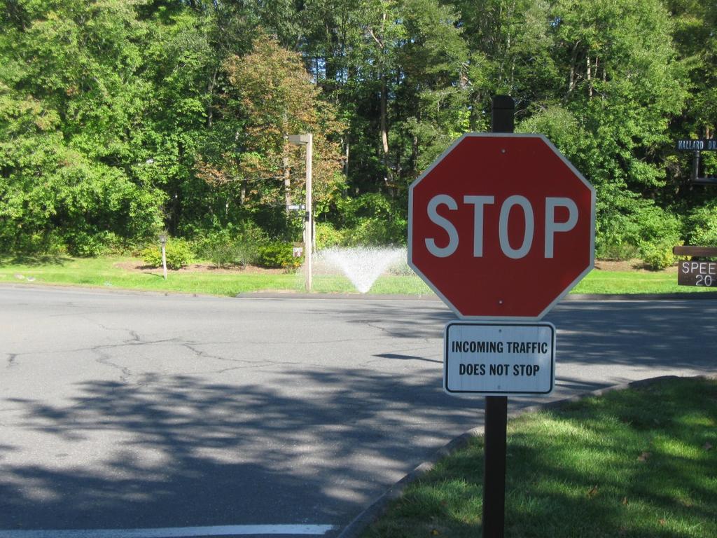 Covenants Stop sign fines increased