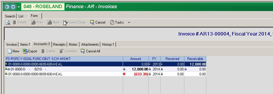 3. Fixing A/R Invoice Errors - Sometimes mistakes are made, data entry errors with the dollar amounts, invoices received but not entered, etc.