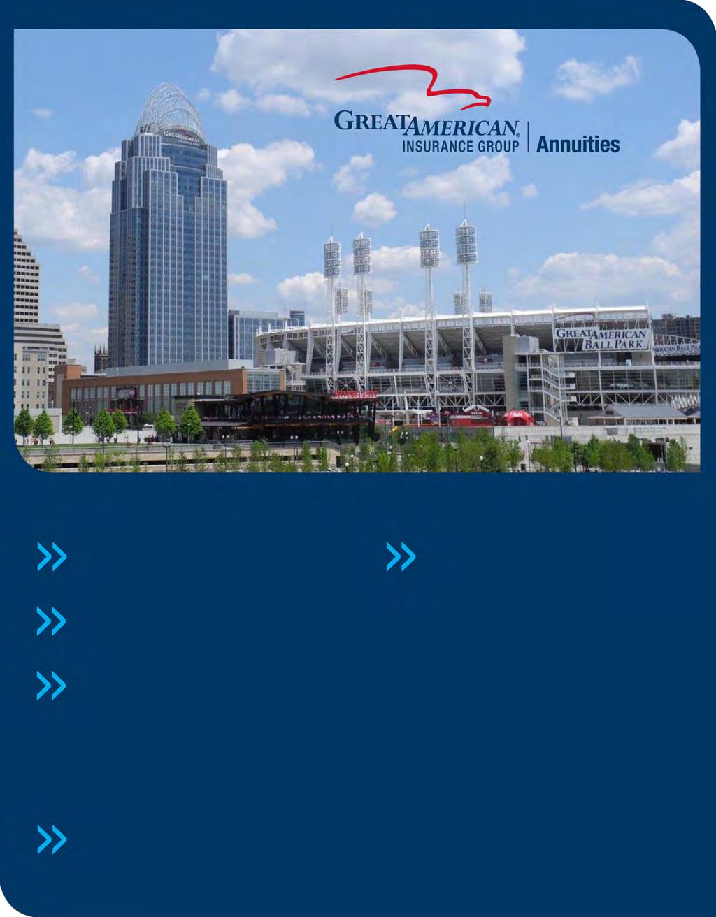 Great American Insurance Group Tower overlooks Great American Ball Park, home of Cincinnati baseball.