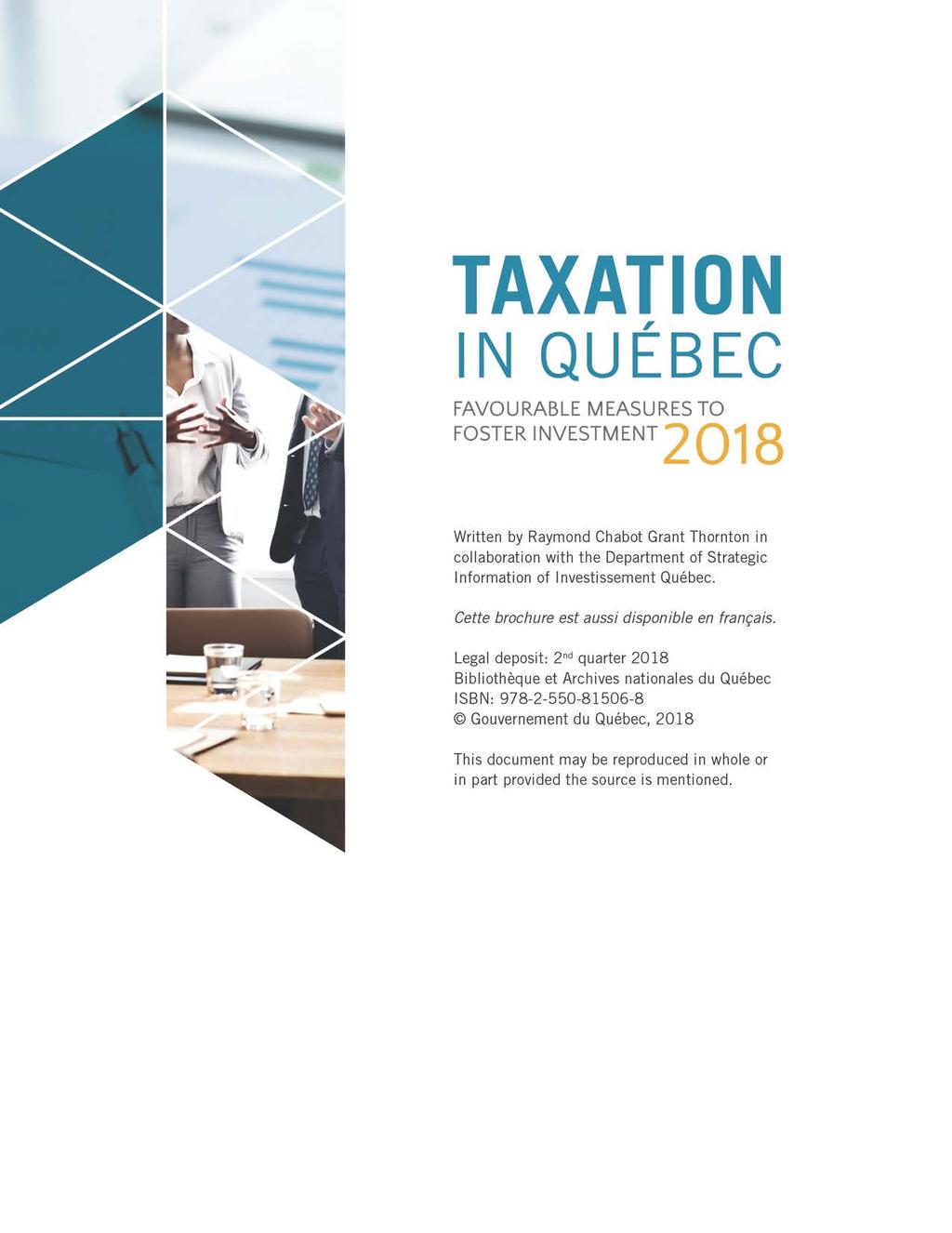 Taxation in Québec: Favourable