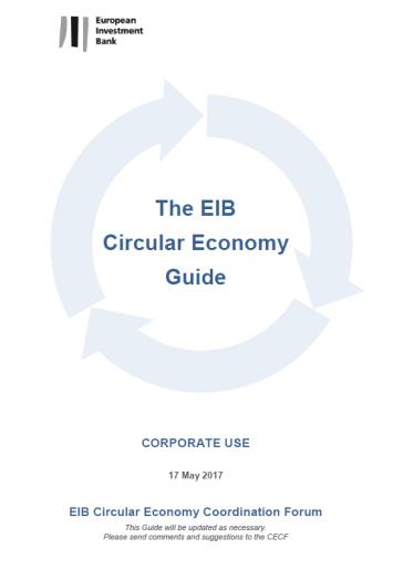 commitment to CE EIB CE financing The EIB Lending Guide was completed and approved in