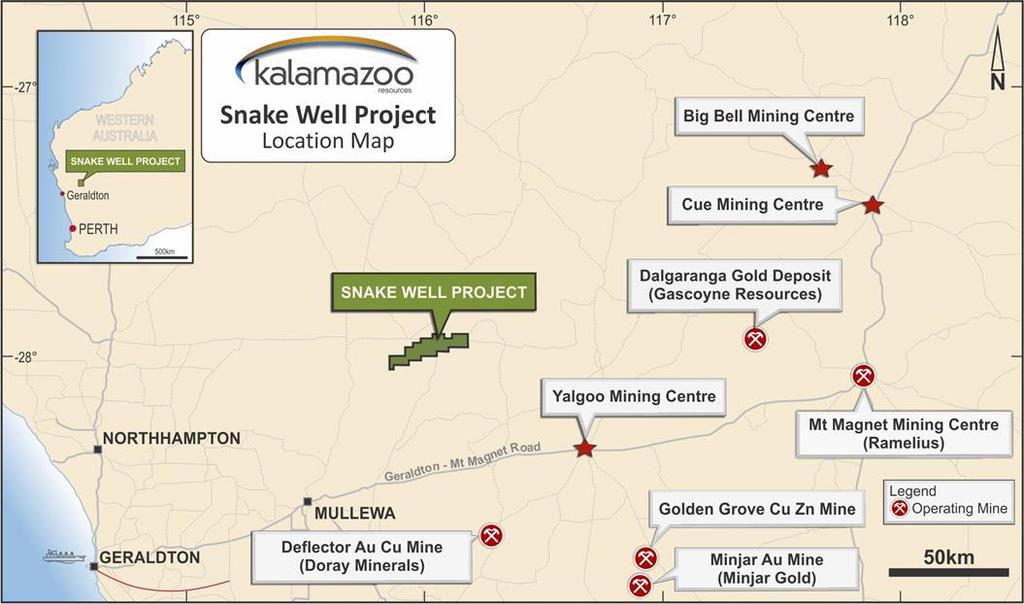 Snake Well & Cork Tree: Gold and Base Metals Kalamazoo s focus on gold and base metals at: Snake Well