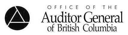LEGISLATIVE ASSEMBLY OF THE PROVINCE OF BRITISH COLUMBIA Independent Auditor s Report rates must be chargeable to and collectable from customers.