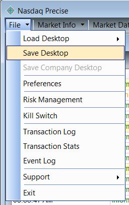 You can make changes to the layout, colors, and any other parameters in the preferences window, "All Windows" tab, and can change the settings in the "Trading", "Clearing/Other Defaults" and other