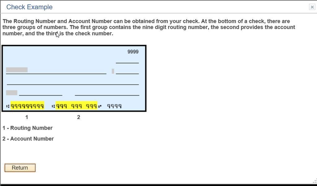Step 4. Click the Add Account button at the bottom of the screen 5. Select Your Bank Information Using the drop down list, select your 9-digit Routing Number.