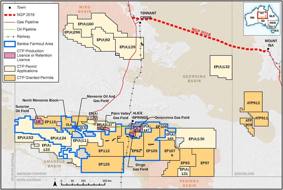 Northern Gas Pipeline (NGP) game changer In 3 weeks our NT assets will be connected to the east coast market Our gas-prone assets are will now be