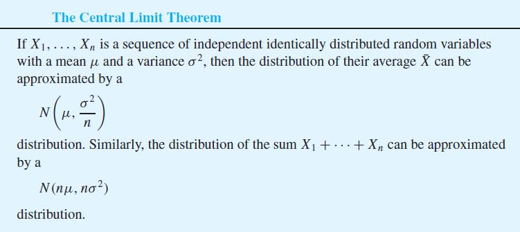 The central limit theorem is a very important theorem since it explains why many naturally occurring phenomena are