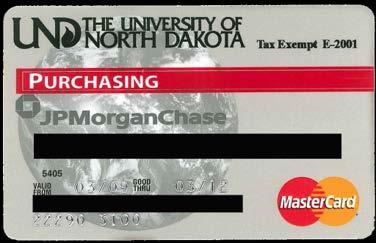 University of North Dakota Purchasing Card User s