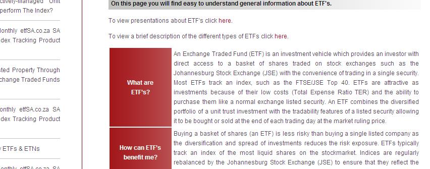 LEARN MORE button ETF