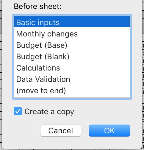 You can now make changes directly in the budget in your new tab. Use this to track and share your family s budget in the months ahead!