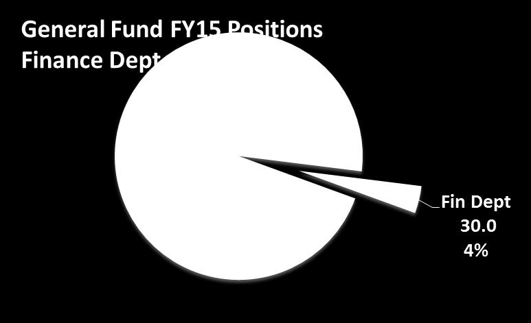 Your Finance Department The Department has the same proportion of budget allocation as