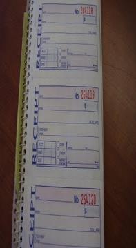 all receipts with calculator Different process for cash