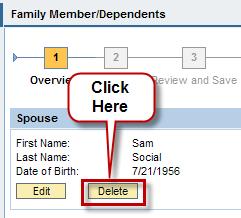 Repeat these steps for each Family Member/Dependent(s)/Beneficiary(ies) you wish to add or