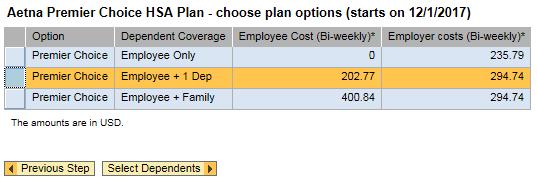 Click Here Click the check box in front of the plan you want to select.
