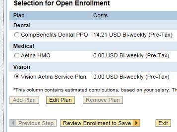 Click the Select Dependent (s) button or the Add Plan to Selection button, depending on which selection appears based on your