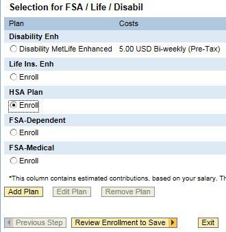 HEALTH SAVINGS ACCOUNT (HSA) EMPLOYEE CONTRIBUTION Please note, in order to contribute to the HSA, you MUST be enrolled in the Premier Choice Plan.