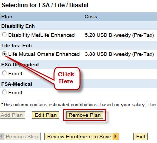 1/1/2018 Click in the check box in front of the Group Life Enhanced plan option in which you want to participate. Then click the Select Beneficiaries link.