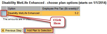 Click the Add Plan to Selection button.