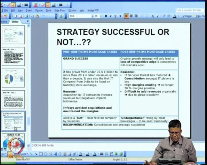 (Refer Slide Time: 51:01) Then strategy - whether it is successful or not.