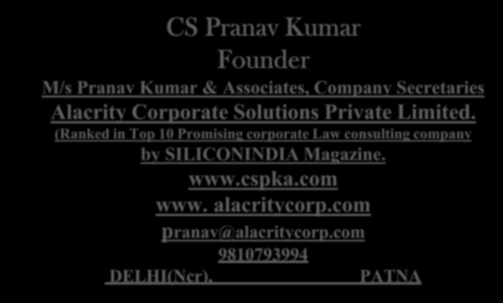 Alacrity Corporate Solutions Private Limited.