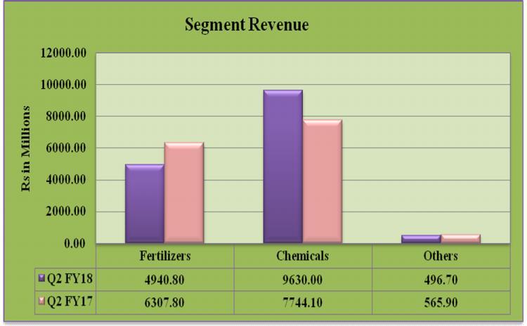 Segment Revenue COMPANY PROFILE Gujarat Narmada Valley Fertilizers and Chemicals Limited (GNFC) operate businesses mainly in the Industrial Chemicals, Fertilizers and Information Technology (IT)