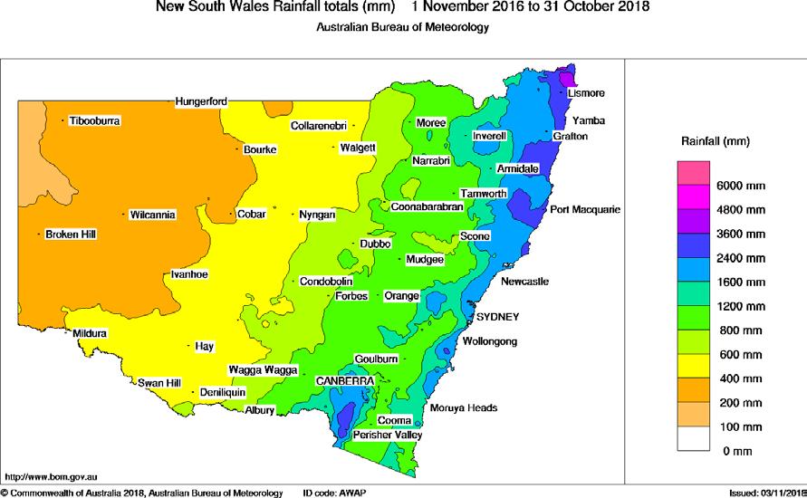 From the above figures the last 24-month total rainfall lies in the range of