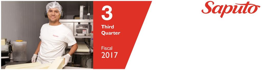 We are presenting the results for the third quarter of fiscal 207, which ended on December 3, 206. Net earnings totalled $97.4 million, an increase of $22.2 million or 2.7%.