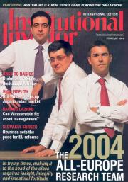 Euromoney Top All-Europe Research Team (February 2004) Most Independent