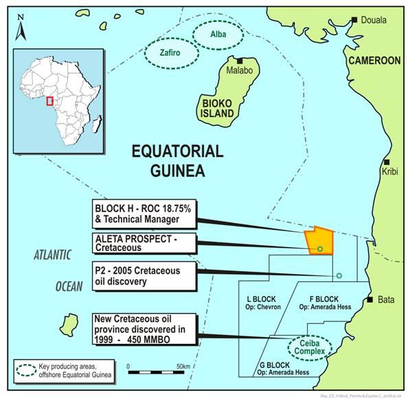 OFFSHORE EQUATORIAL GUINEA LARGE DEEPWATER OIL PROSPECT OFFSHORE RIO MUNI BASIN ROC 18.