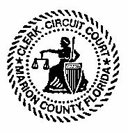 Clerk of the Circuit Court Marion County Post Office Box 1030 Ocala, Florida 34478-1030 David R. Ellspermann Telephone (352) 671-5604 Clerk of the Circuit Court Facsimile (352) 671-5600 www.