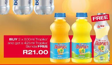 Free Tropica Slenda Clover South Africa (Pty) Ltd 2 Commencement Date 05 th July 3 Date Promotional 4 Participating Products 2 x Tropica 500ml for R21 and get 1 x Tropica Slenda Free.