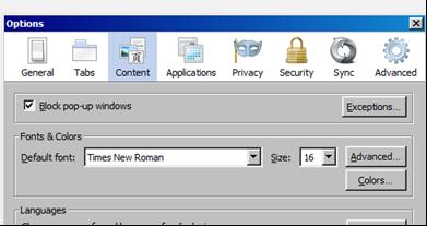 Access the Content Tab within the window and De-select the tick box: