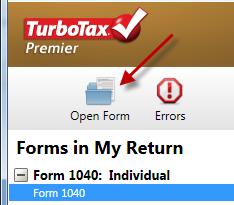 double click on Form 1040X:Amended Tax