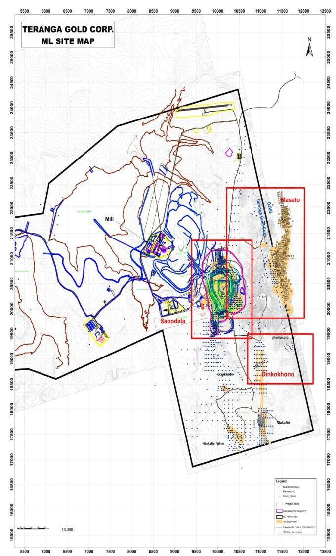 MINE LICENSE EXPLORATION NIAKAFIRI Niakafiri area has ~300,000 oz s in reserves in a mineralized envelope of about