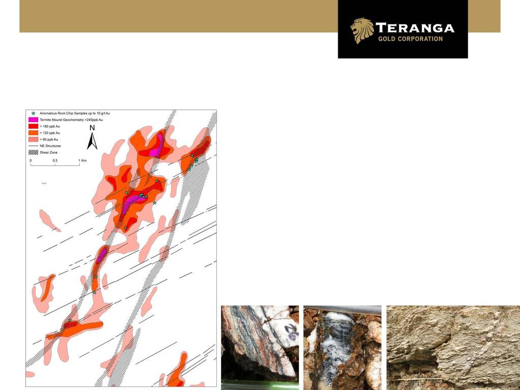 TOUROKHOTO Sabodala Ore Body Previous drilling identified significant mineralization on three RC lines spaced over 1,200m strike length 6,000m RC drill program to follow-up on continuity of the area